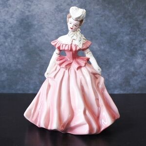 Vintage Florence Ceramics Marsie Pink Dress Semi Porcelain Lady Figurine